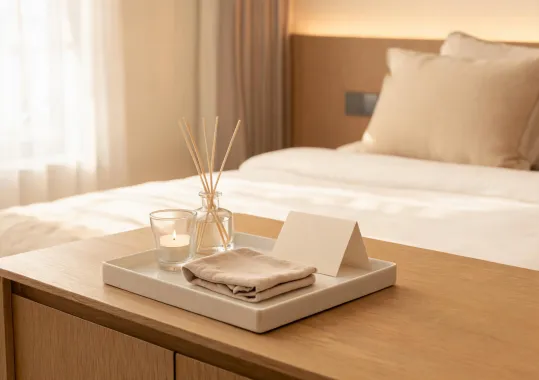 Hotel welcome fragrance amenity