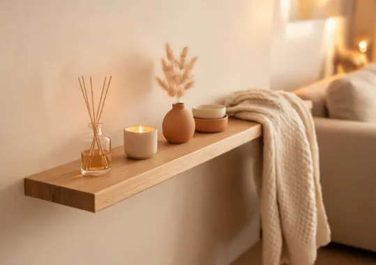 Home decor room fragrance vignette