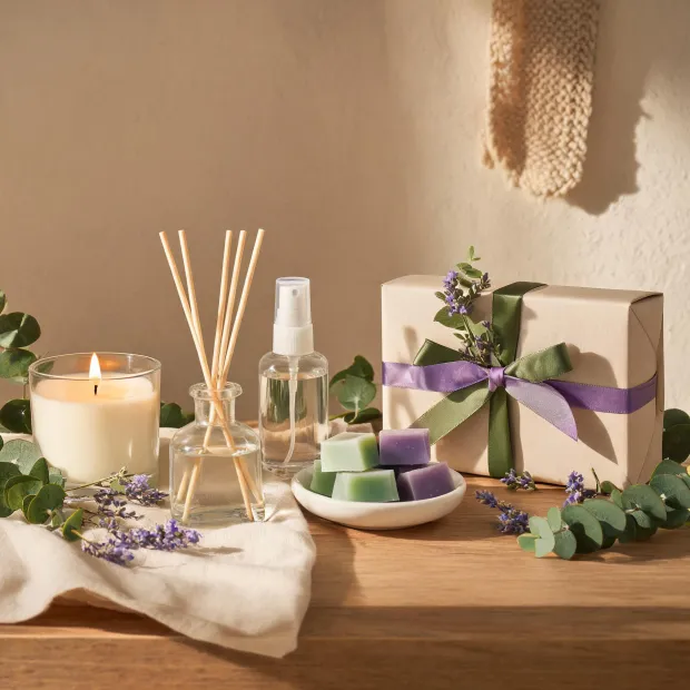 Thymes fragrance product arrangement